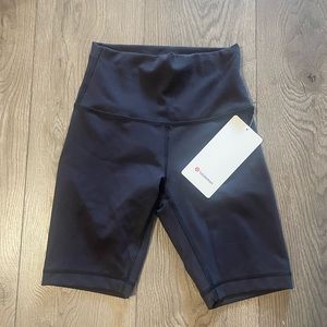 Lululemon High Rise Wunder Train Biker Shorts